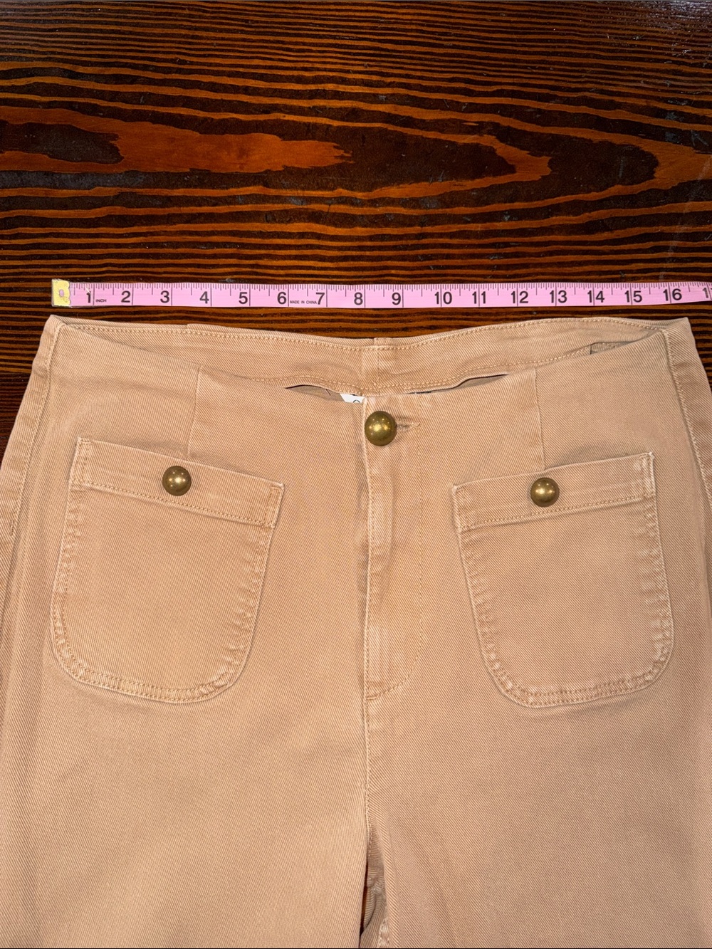 Ophelia Roe wide-Leg Utility Pants in Camel size 14 - Picture 5 of 8